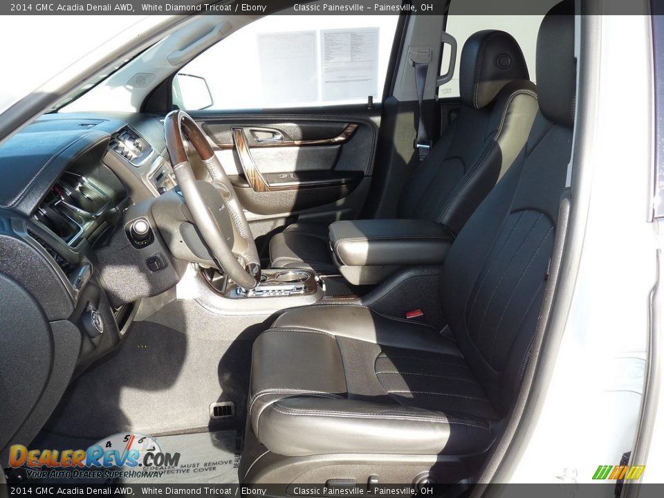 2014 GMC Acadia Denali AWD White Diamond Tricoat / Ebony Photo #8