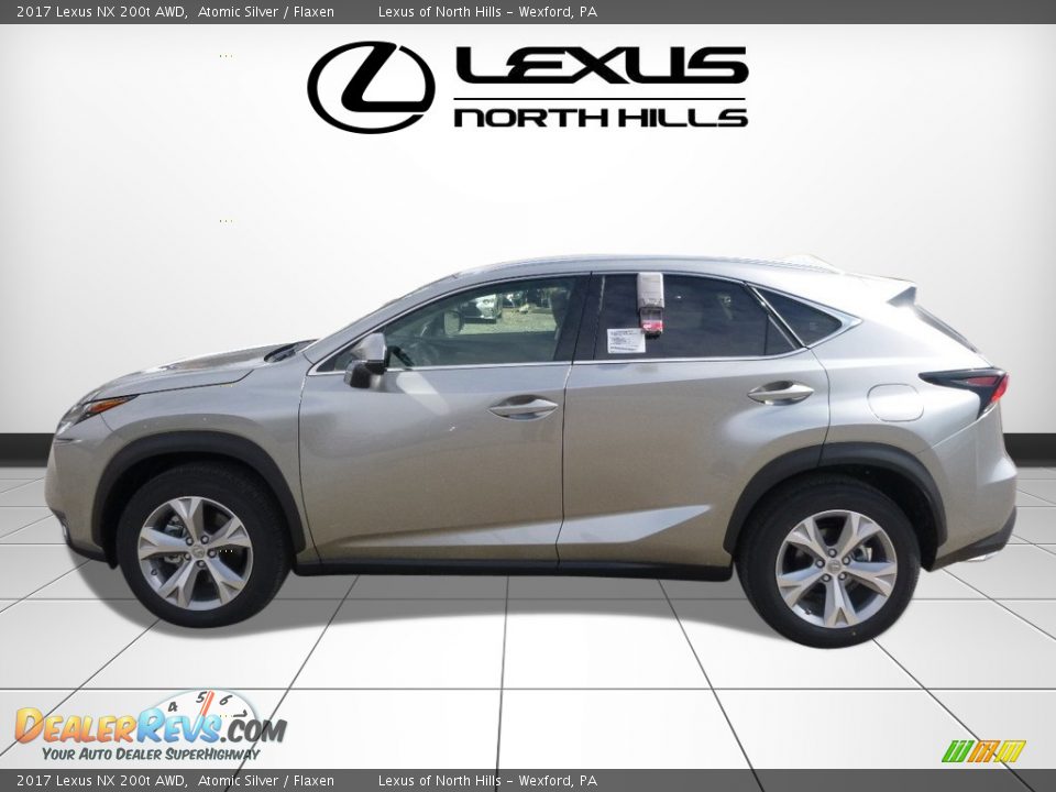 2017 Lexus NX 200t AWD Atomic Silver / Flaxen Photo #3