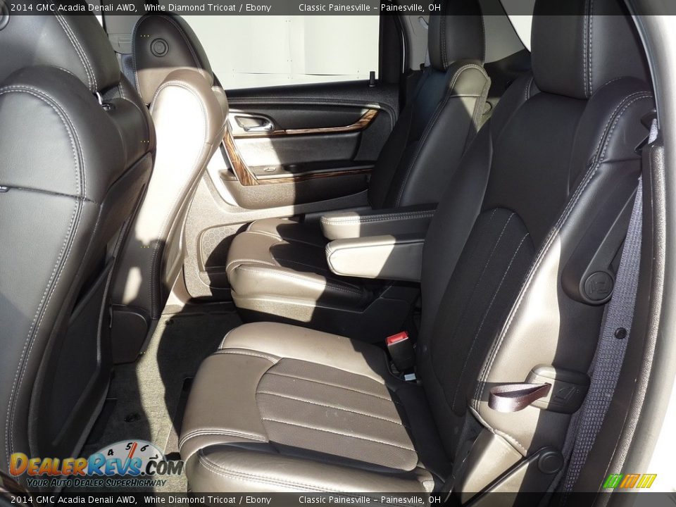2014 GMC Acadia Denali AWD White Diamond Tricoat / Ebony Photo #9