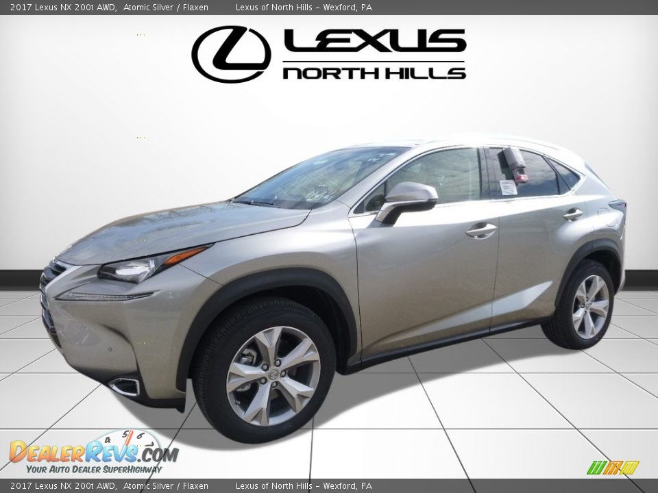 2017 Lexus NX 200t AWD Atomic Silver / Flaxen Photo #4