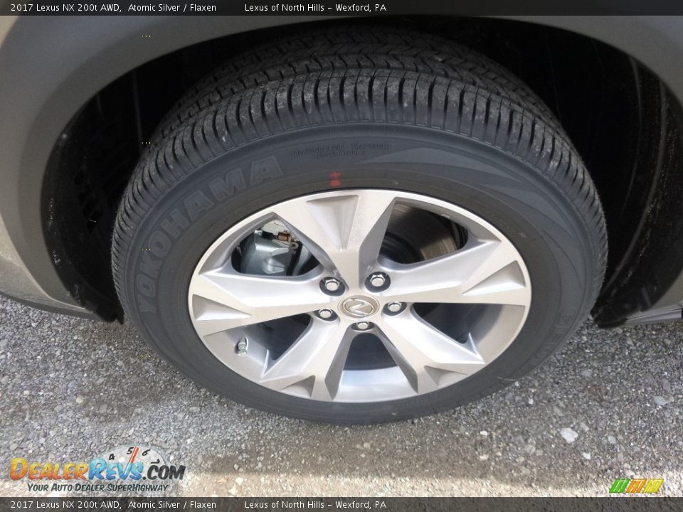 2017 Lexus NX 200t AWD Atomic Silver / Flaxen Photo #5