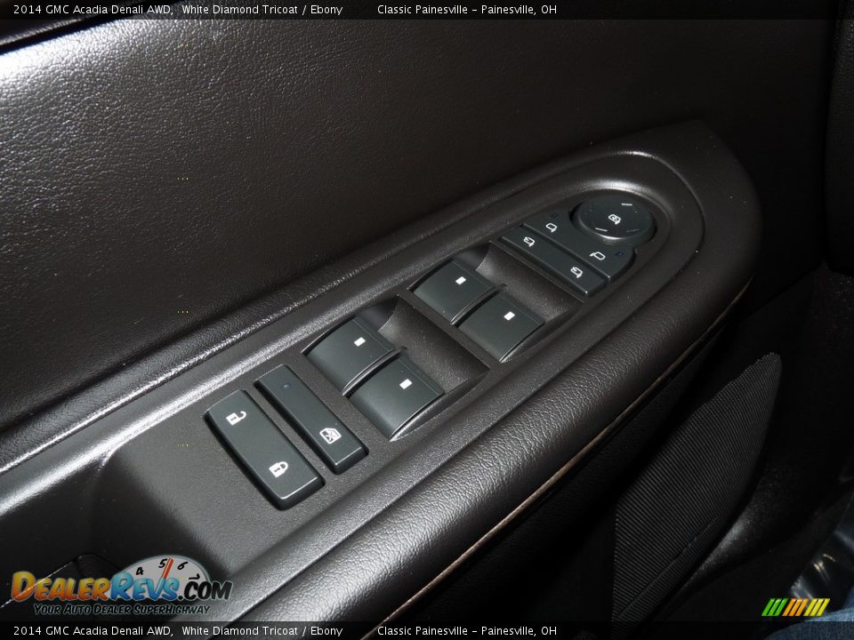 2014 GMC Acadia Denali AWD White Diamond Tricoat / Ebony Photo #12