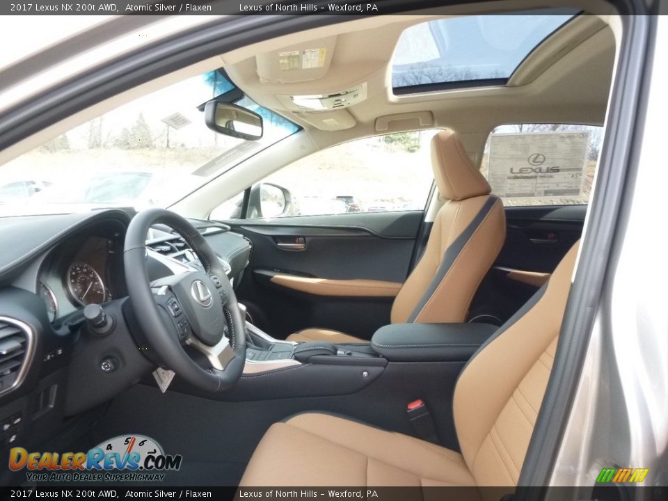 2017 Lexus NX 200t AWD Atomic Silver / Flaxen Photo #8