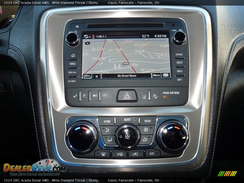2014 GMC Acadia Denali AWD White Diamond Tricoat / Ebony Photo #15