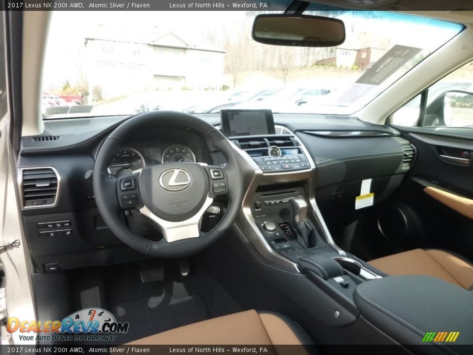 2017 Lexus NX 200t AWD Atomic Silver / Flaxen Photo #10