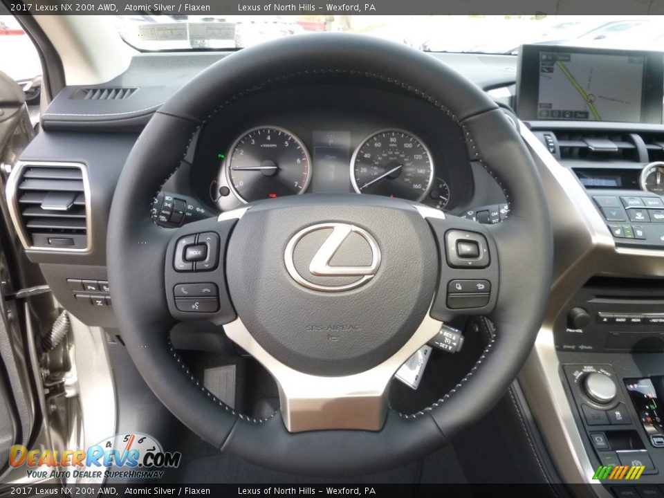 2017 Lexus NX 200t AWD Atomic Silver / Flaxen Photo #13