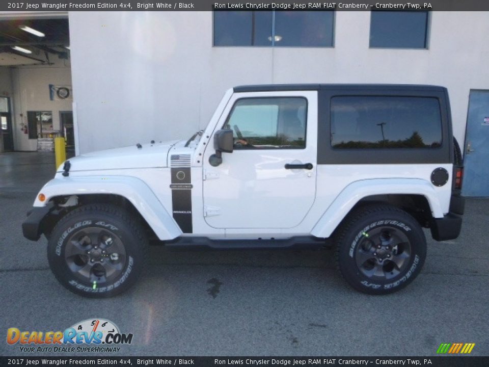 2017 Jeep Wrangler Freedom Edition 4x4 Bright White / Black Photo #2