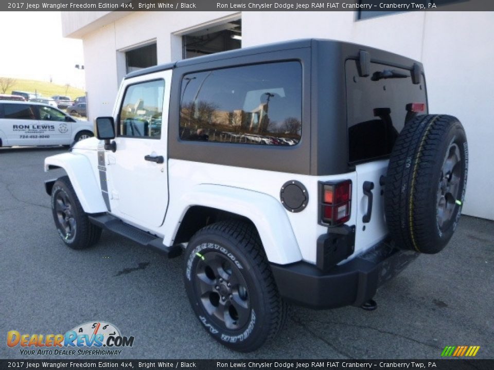 2017 Jeep Wrangler Freedom Edition 4x4 Bright White / Black Photo #3