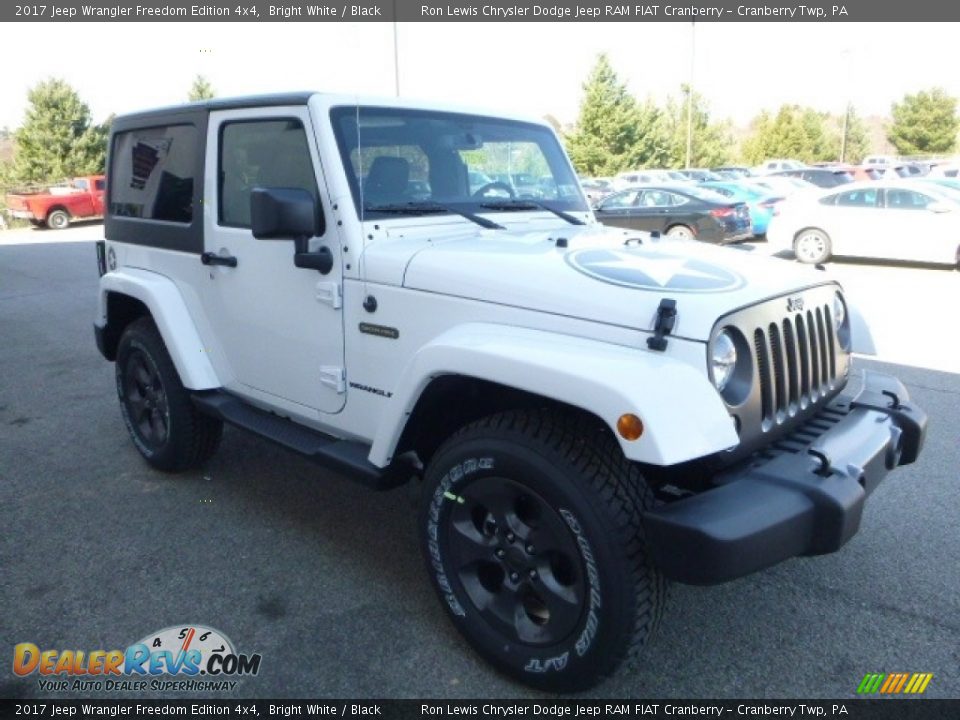 2017 Jeep Wrangler Freedom Edition 4x4 Bright White / Black Photo #6