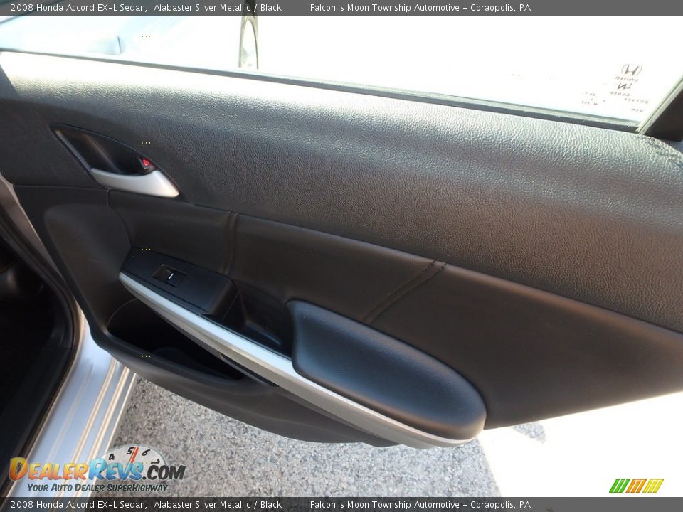 2008 Honda Accord EX-L Sedan Alabaster Silver Metallic / Black Photo #14
