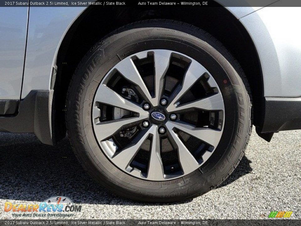 2017 Subaru Outback 2.5i Limited Ice Silver Metallic / Slate Black Photo #8