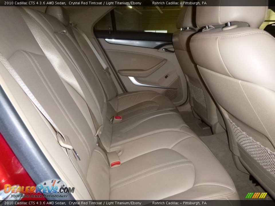 2010 Cadillac CTS 4 3.6 AWD Sedan Crystal Red Tintcoat / Light Titanium/Ebony Photo #15