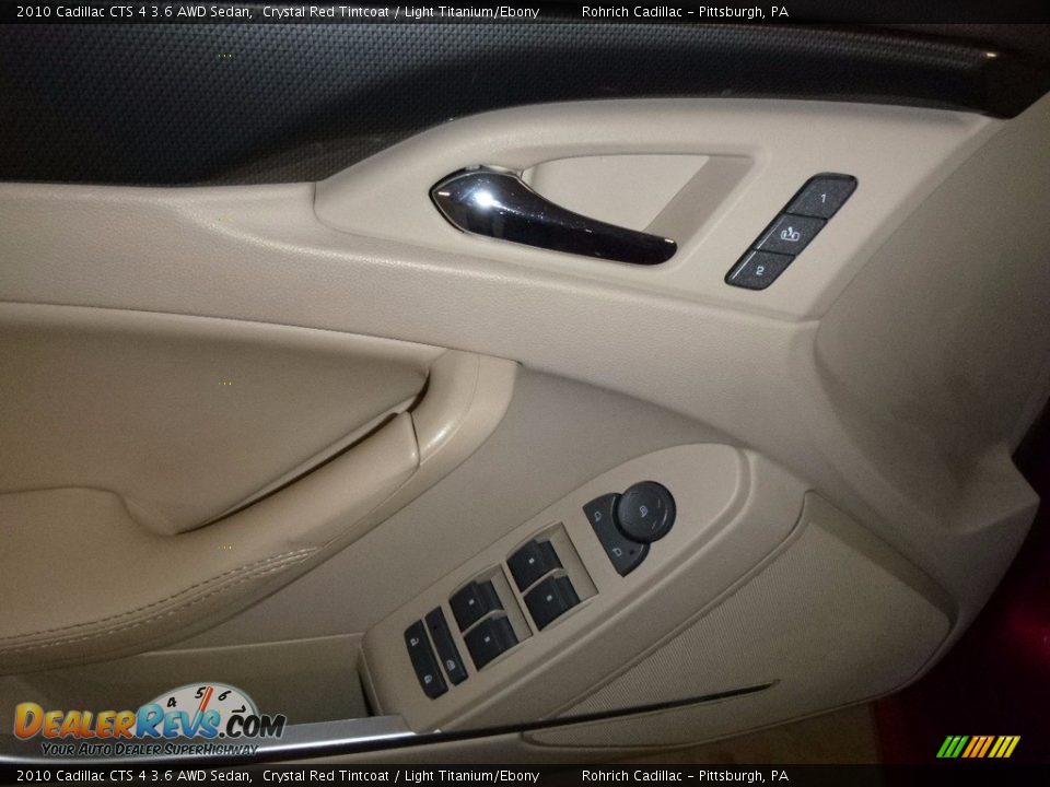 2010 Cadillac CTS 4 3.6 AWD Sedan Crystal Red Tintcoat / Light Titanium/Ebony Photo #19