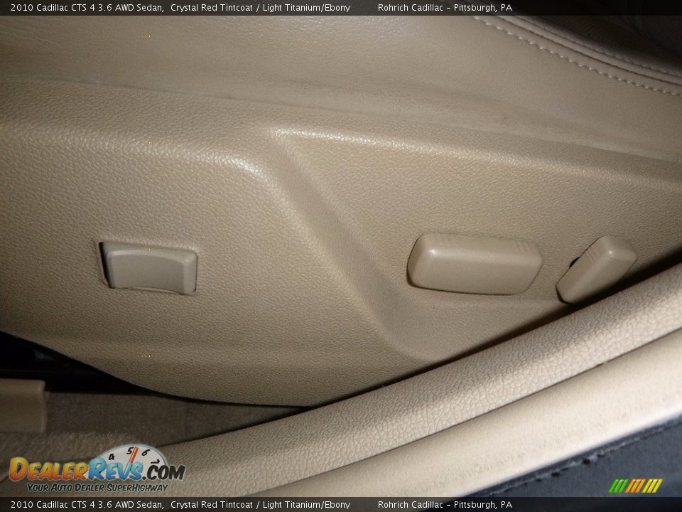 2010 Cadillac CTS 4 3.6 AWD Sedan Crystal Red Tintcoat / Light Titanium/Ebony Photo #21