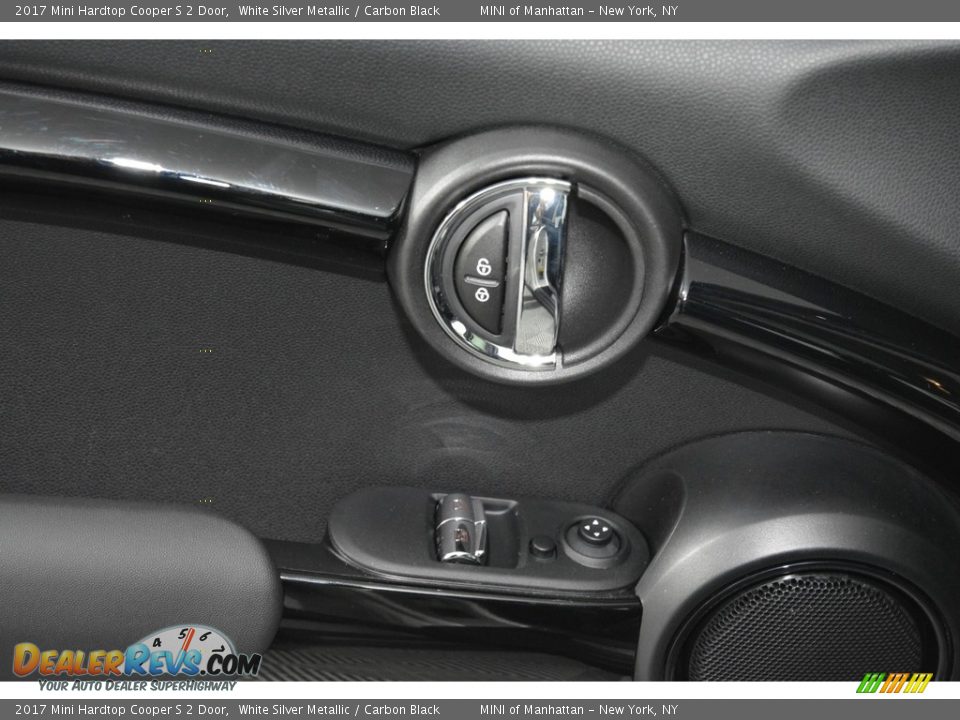 2017 Mini Hardtop Cooper S 2 Door White Silver Metallic / Carbon Black Photo #7