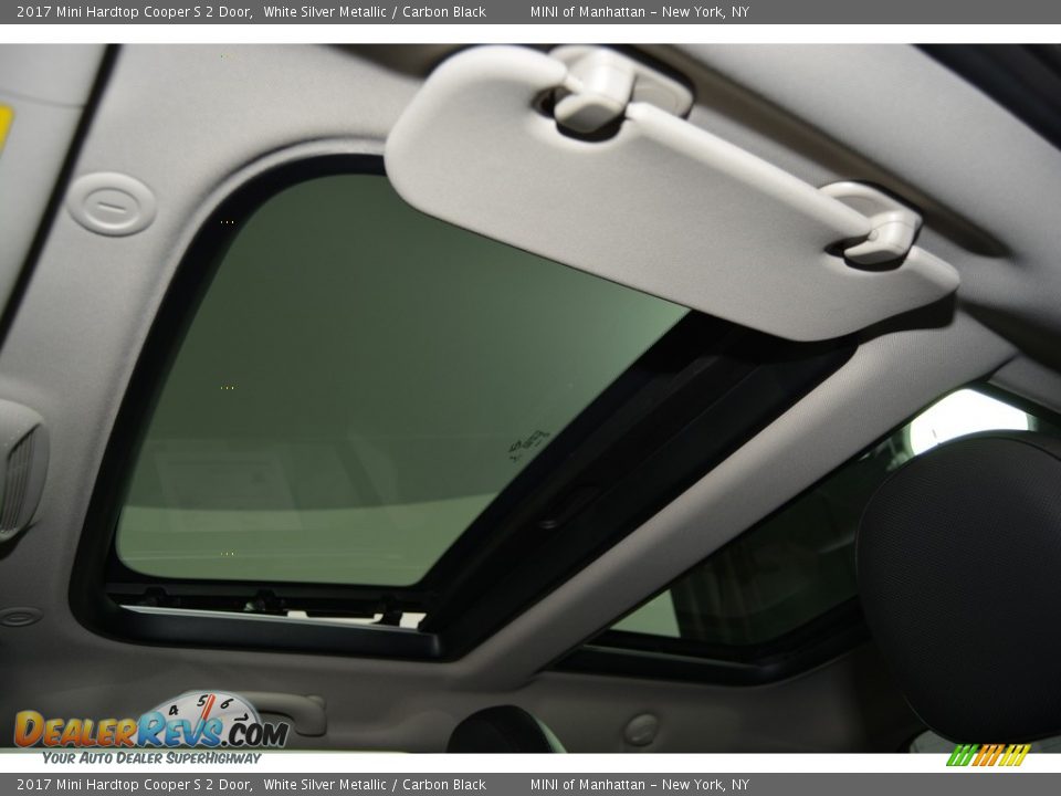 2017 Mini Hardtop Cooper S 2 Door White Silver Metallic / Carbon Black Photo #9