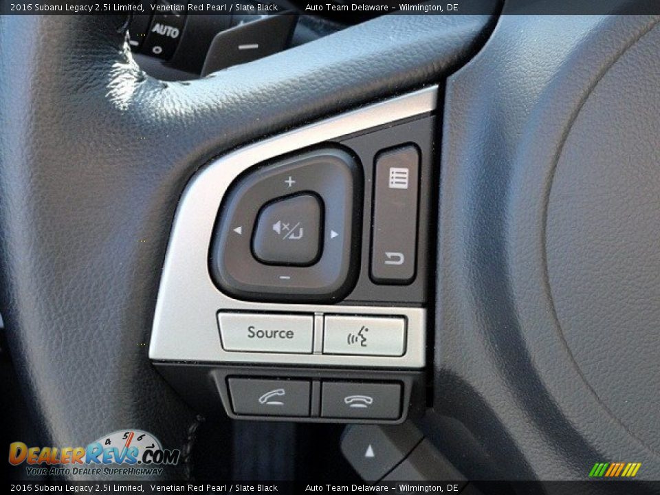 2016 Subaru Legacy 2.5i Limited Venetian Red Pearl / Slate Black Photo #31