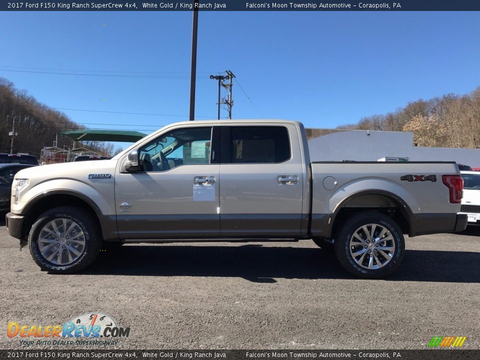2017 Ford F150 King Ranch SuperCrew 4x4 White Gold / King Ranch Java Photo #1