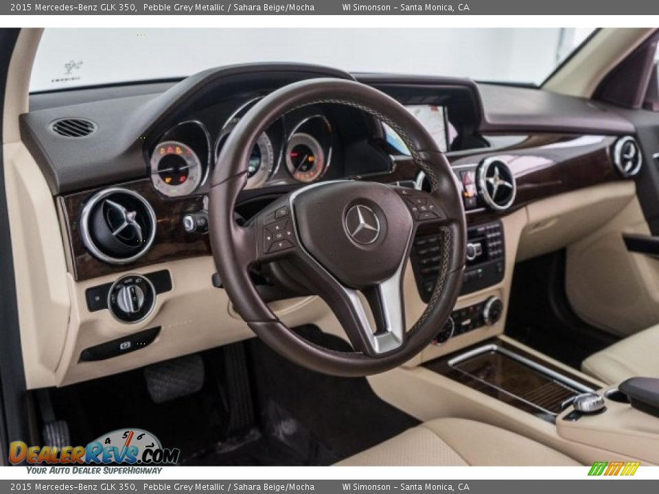 2015 Mercedes-Benz GLK 350 Pebble Grey Metallic / Sahara Beige/Mocha Photo #19