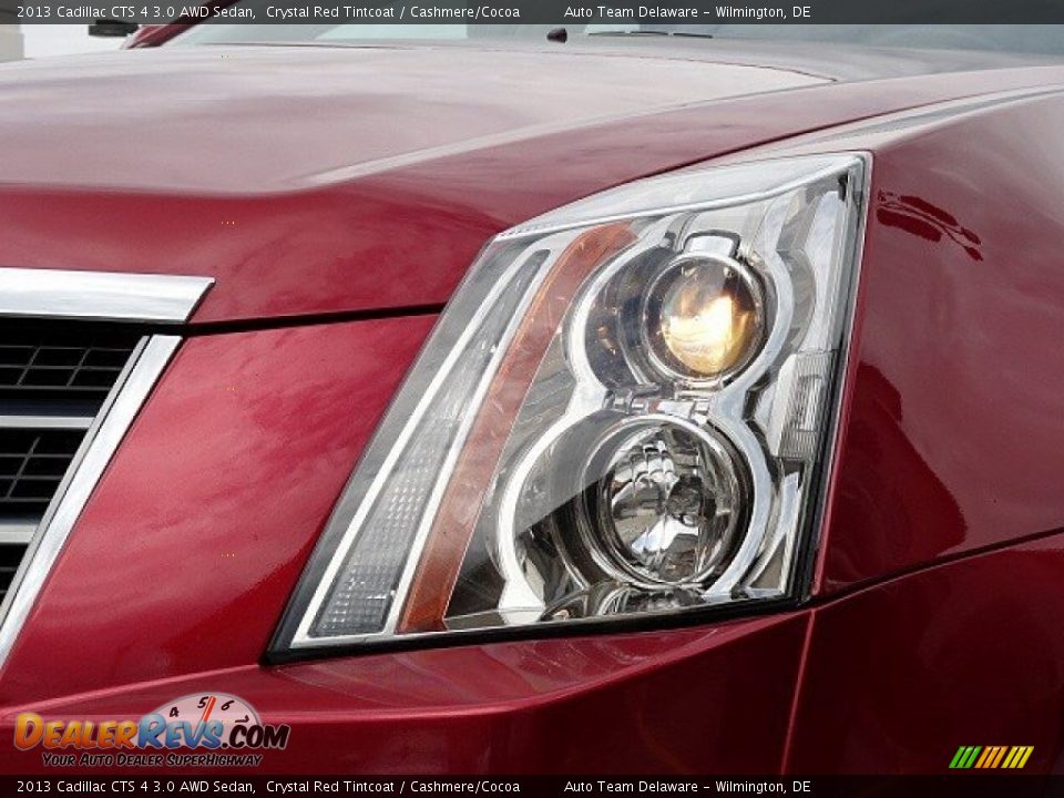2013 Cadillac CTS 4 3.0 AWD Sedan Crystal Red Tintcoat / Cashmere/Cocoa Photo #9