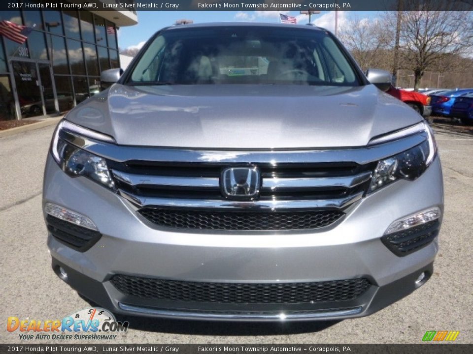 2017 Honda Pilot Touring AWD Lunar Silver Metallic / Gray Photo #6