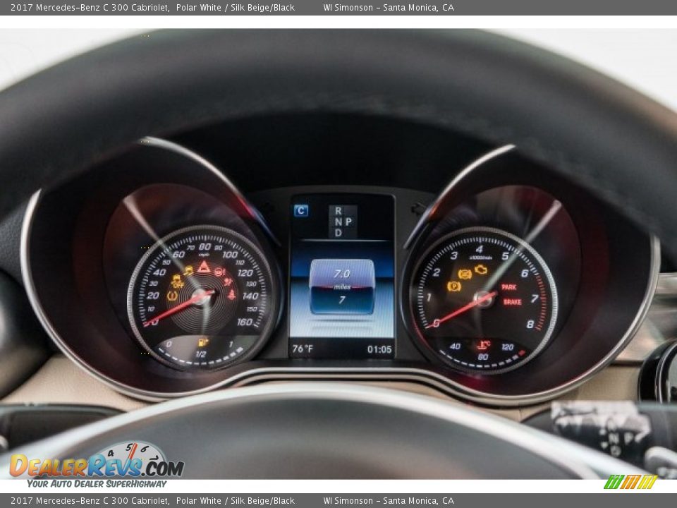 2017 Mercedes-Benz C 300 Cabriolet Polar White / Silk Beige/Black Photo #7