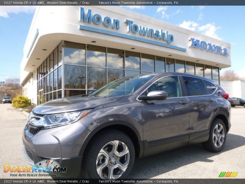 2017 Honda CR-V LX AWD Modern Steel Metallic / Gray Photo #1