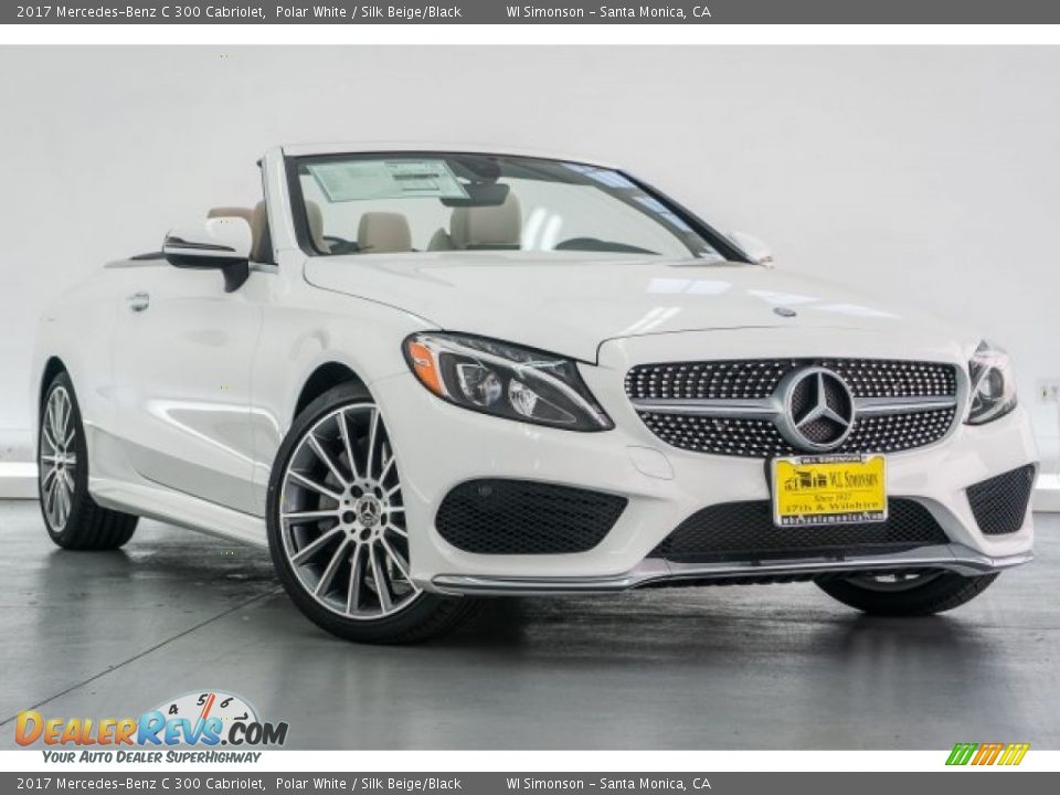2017 Mercedes-Benz C 300 Cabriolet Polar White / Silk Beige/Black Photo #12