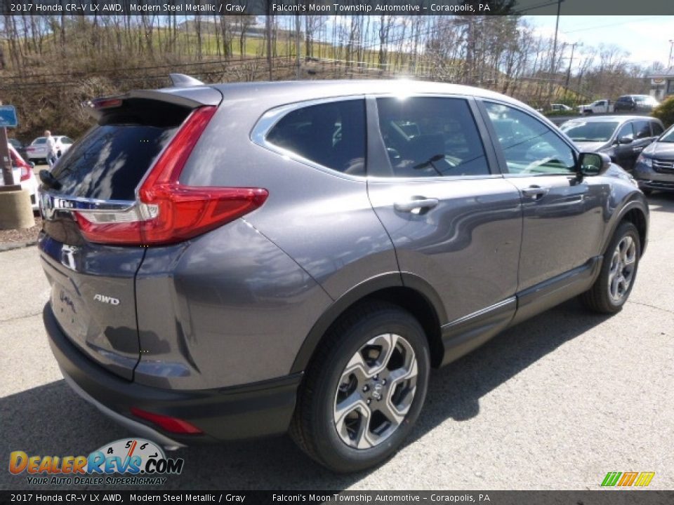 2017 Honda CR-V LX AWD Modern Steel Metallic / Gray Photo #4