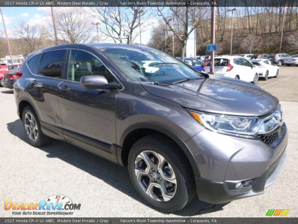 2017 Honda CR-V LX AWD Modern Steel Metallic / Gray Photo #5