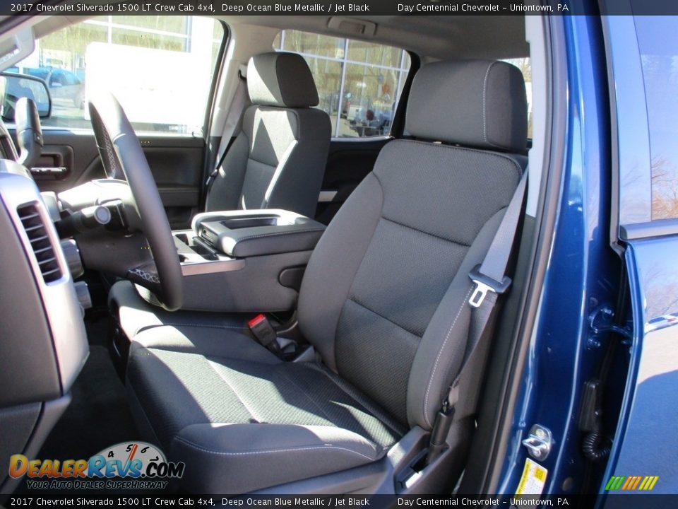 2017 Chevrolet Silverado 1500 LT Crew Cab 4x4 Deep Ocean Blue Metallic / Jet Black Photo #12