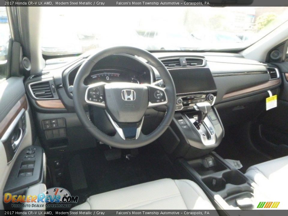 2017 Honda CR-V LX AWD Modern Steel Metallic / Gray Photo #8