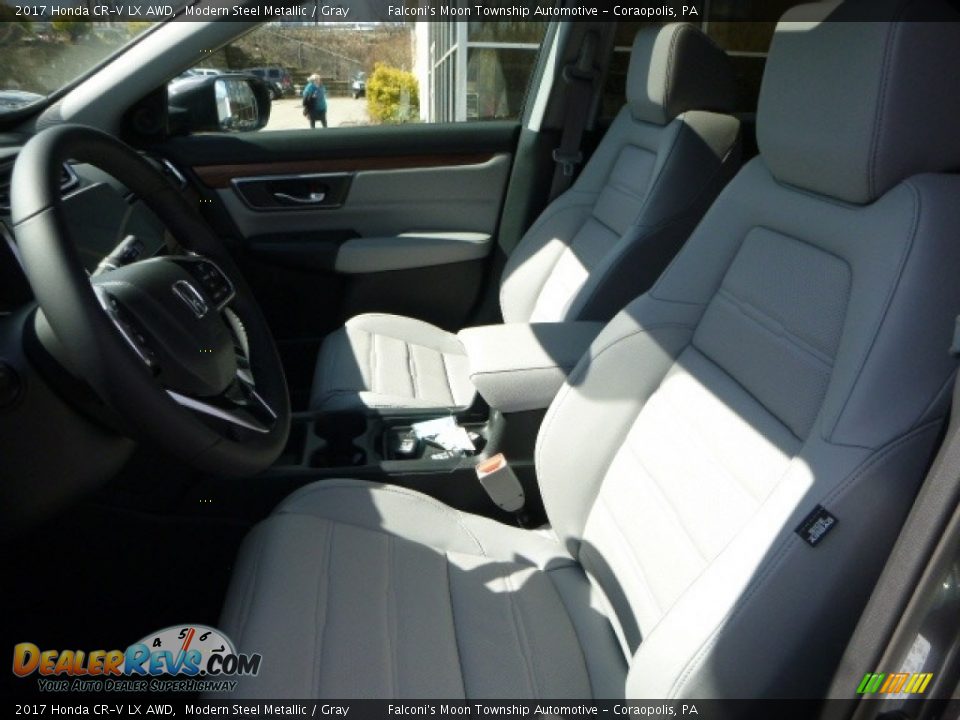 2017 Honda CR-V LX AWD Modern Steel Metallic / Gray Photo #10