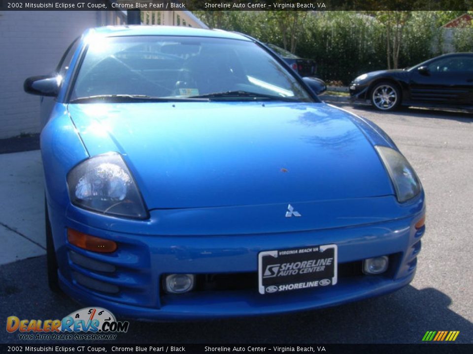 2002 Mitsubishi Eclipse GT Coupe Chrome Blue Pearl / Black Photo #1
