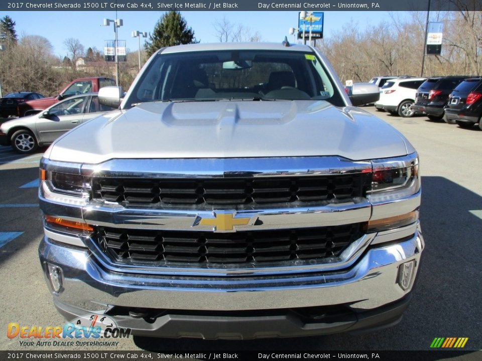 2017 Chevrolet Silverado 1500 LT Crew Cab 4x4 Silver Ice Metallic / Jet Black Photo #10