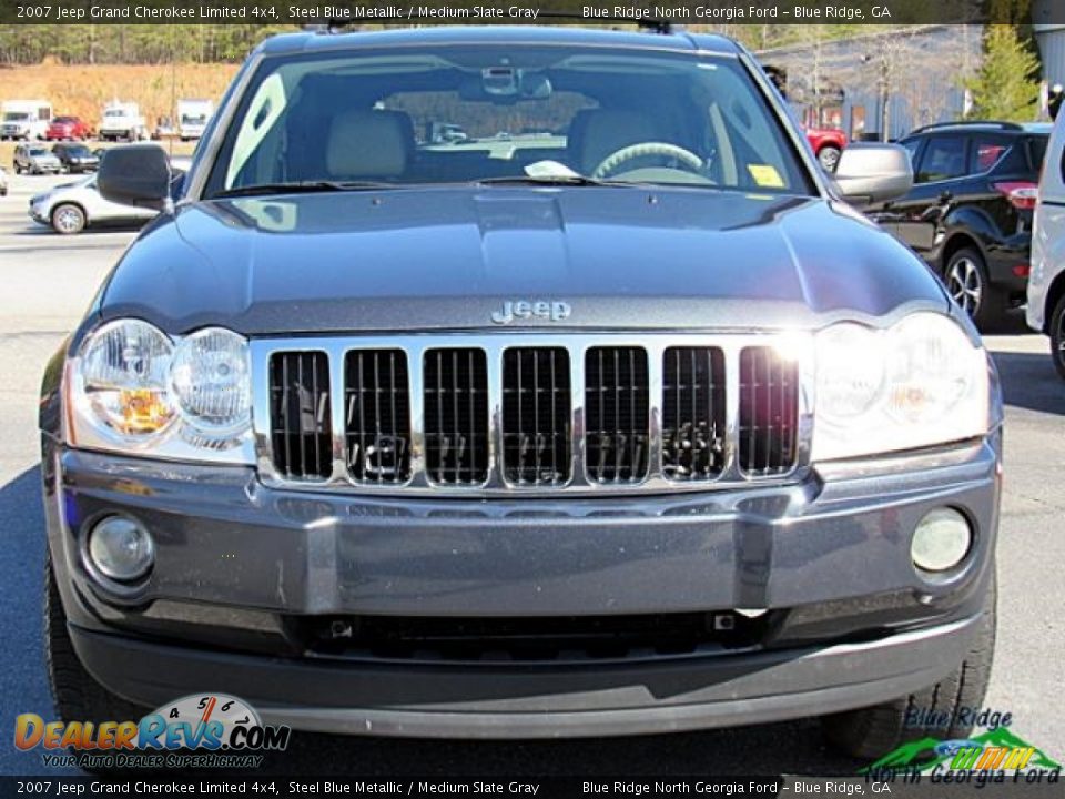 2007 Jeep Grand Cherokee Limited 4x4 Steel Blue Metallic / Medium Slate Gray Photo #4