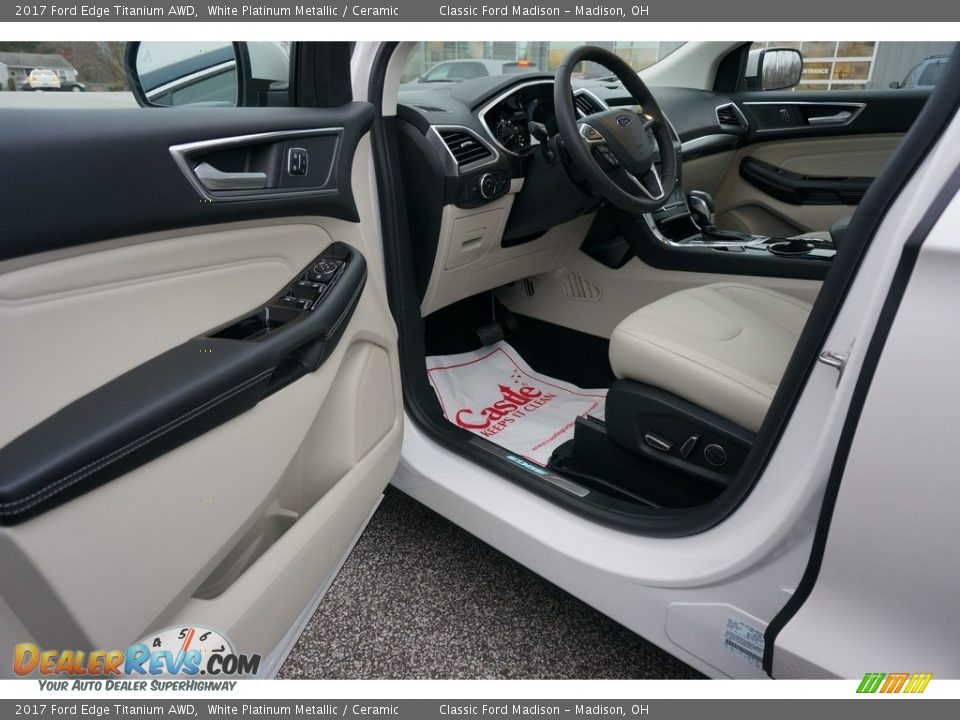 Ceramic Interior - 2017 Ford Edge Titanium AWD Photo #5