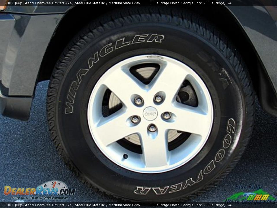 2007 Jeep Grand Cherokee Limited 4x4 Steel Blue Metallic / Medium Slate Gray Photo #9