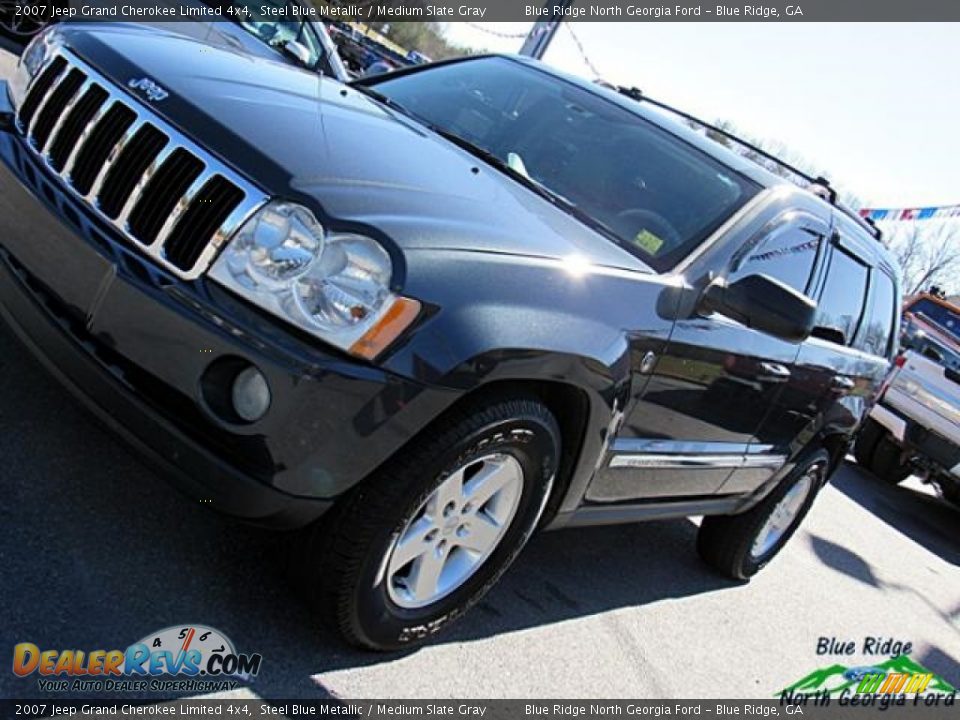2007 Jeep Grand Cherokee Limited 4x4 Steel Blue Metallic / Medium Slate Gray Photo #30