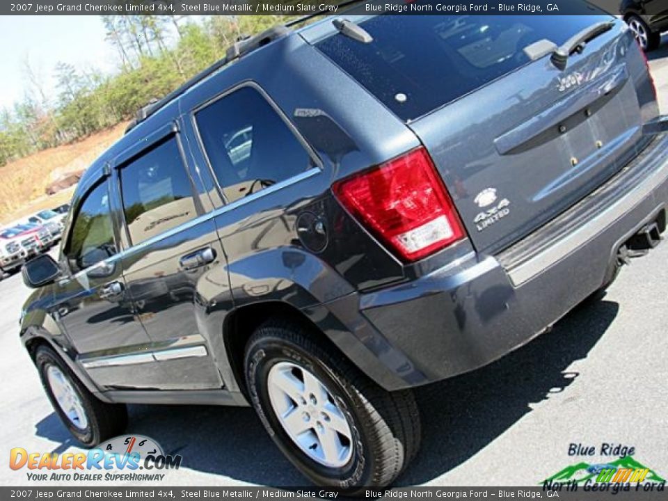 2007 Jeep Grand Cherokee Limited 4x4 Steel Blue Metallic / Medium Slate Gray Photo #33