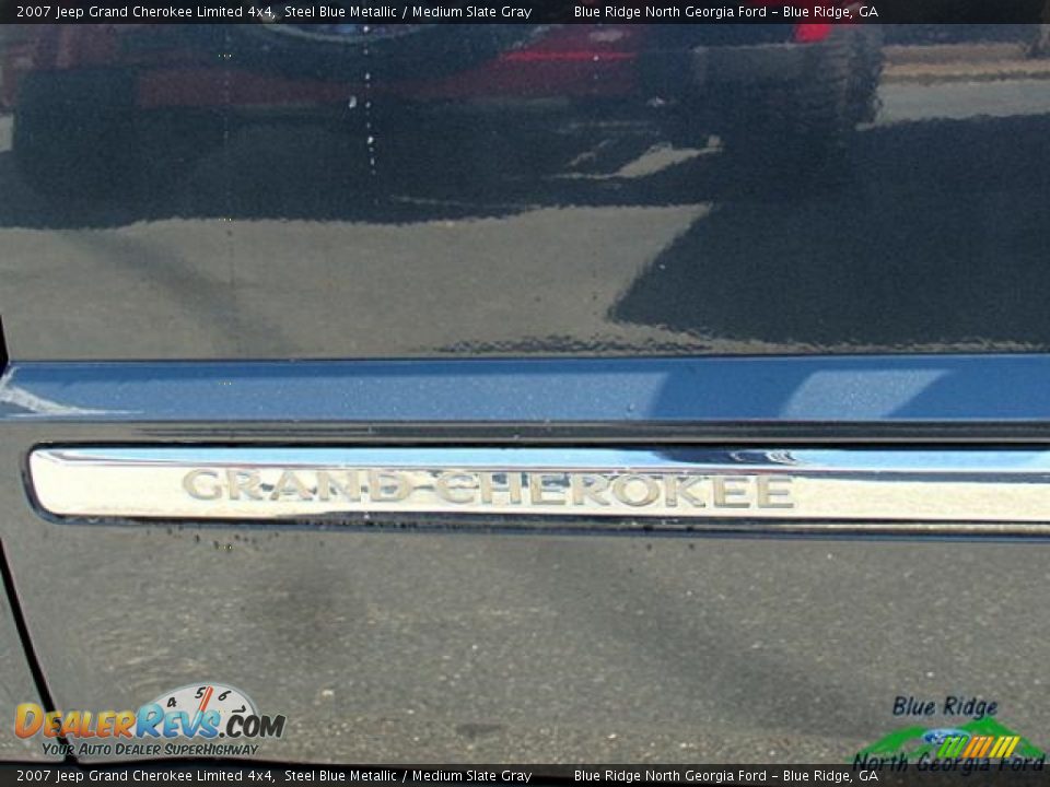 2007 Jeep Grand Cherokee Limited 4x4 Steel Blue Metallic / Medium Slate Gray Photo #34