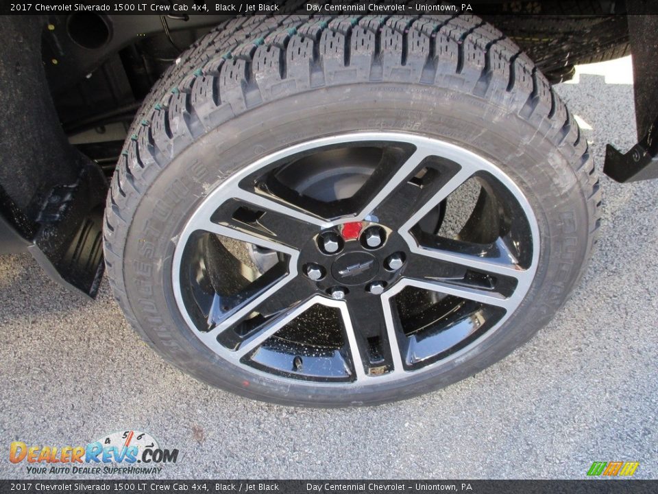 2017 Chevrolet Silverado 1500 LT Crew Cab 4x4 Black / Jet Black Photo #3