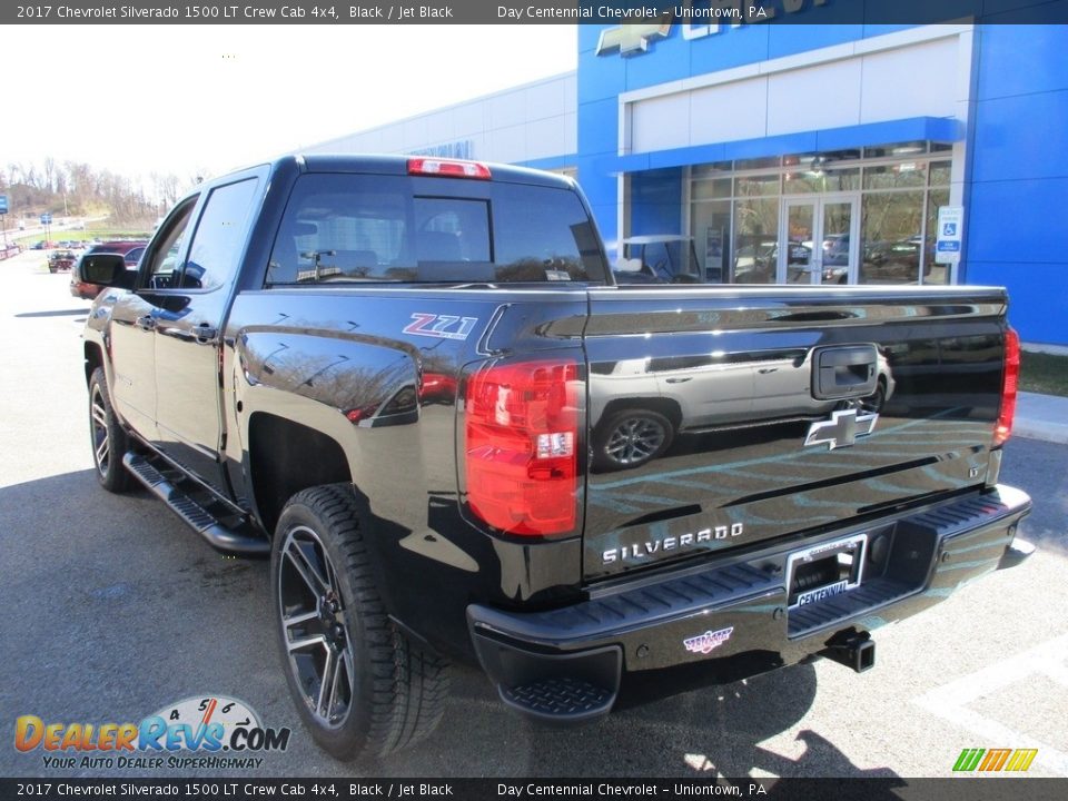 2017 Chevrolet Silverado 1500 LT Crew Cab 4x4 Black / Jet Black Photo #4