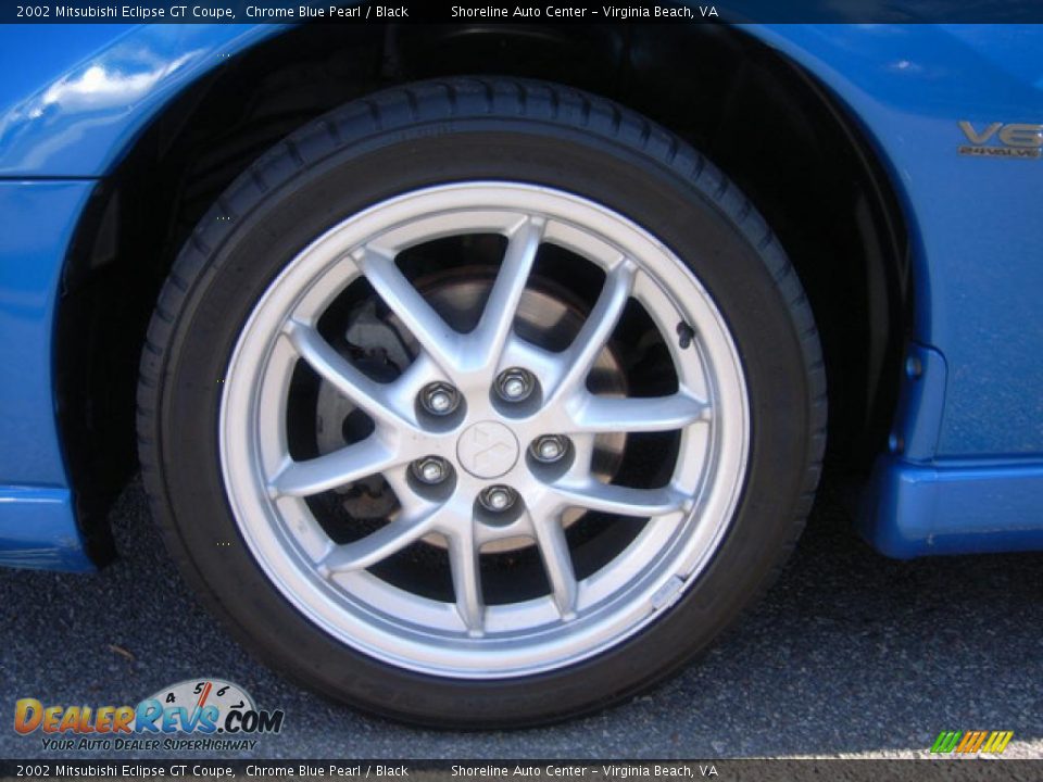 2002 Mitsubishi Eclipse GT Coupe Chrome Blue Pearl / Black Photo #6