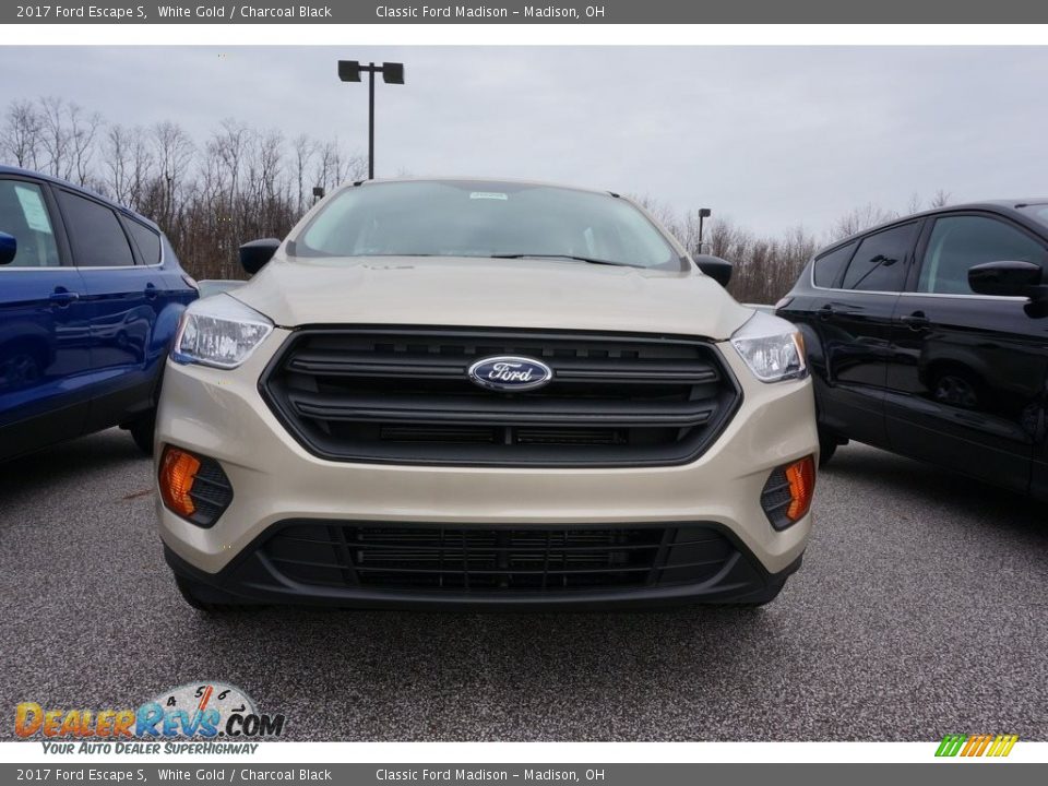 2017 Ford Escape S White Gold / Charcoal Black Photo #2