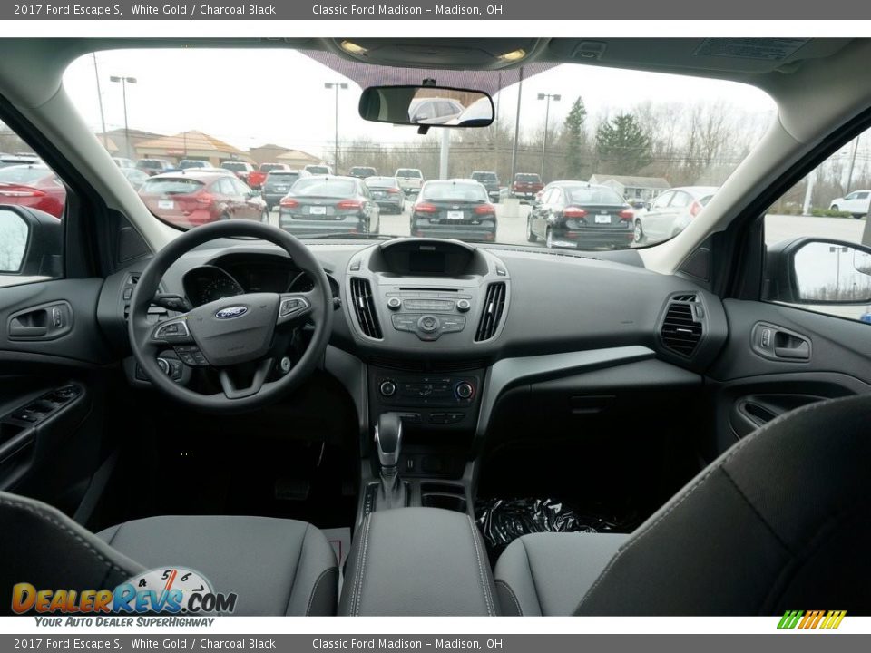2017 Ford Escape S White Gold / Charcoal Black Photo #4