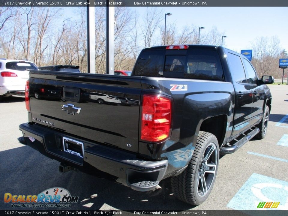 2017 Chevrolet Silverado 1500 LT Crew Cab 4x4 Black / Jet Black Photo #6