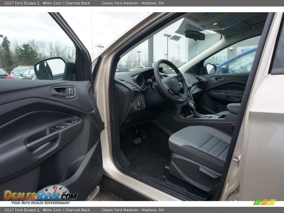 2017 Ford Escape S White Gold / Charcoal Black Photo #5