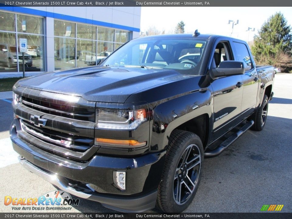 2017 Chevrolet Silverado 1500 LT Crew Cab 4x4 Black / Jet Black Photo #10