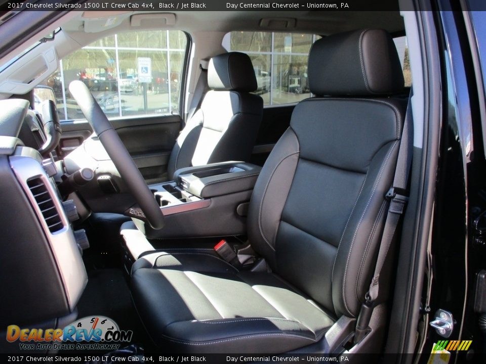 2017 Chevrolet Silverado 1500 LT Crew Cab 4x4 Black / Jet Black Photo #12